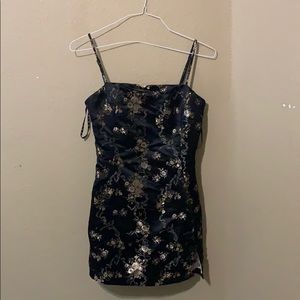 Misguided oriental print dress